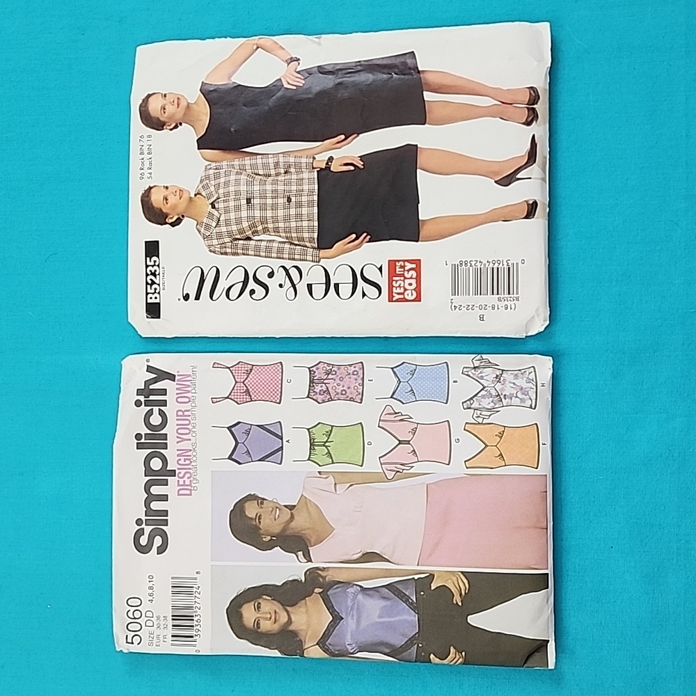 Lot of 2 Sewing Patterns! Butterick, Simplicity